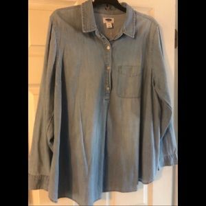 Maternity Denim Tunic